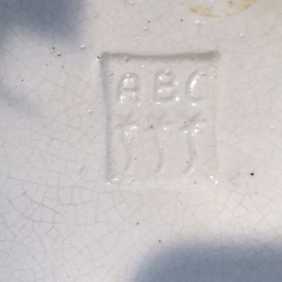 Vintage hand painted ABC Bassano ceramic Bundt cake mold - Picture 6 of 6